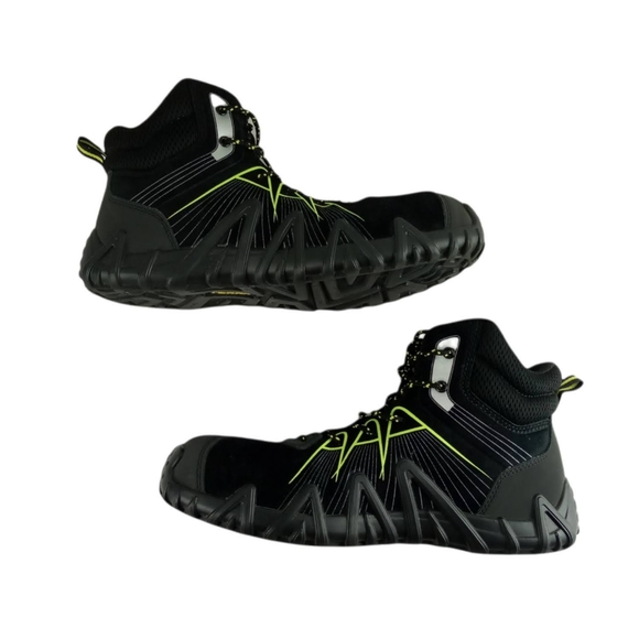 Terra Mens Spider X Black/Grey Lime Work & Safety Boots Size 11 (2028358) - Picture 1 of 7